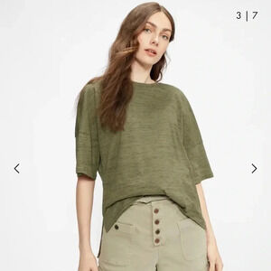 NEW Ted Baker London Relaxed T-shirt Space Dyed Olive Onyx US 12